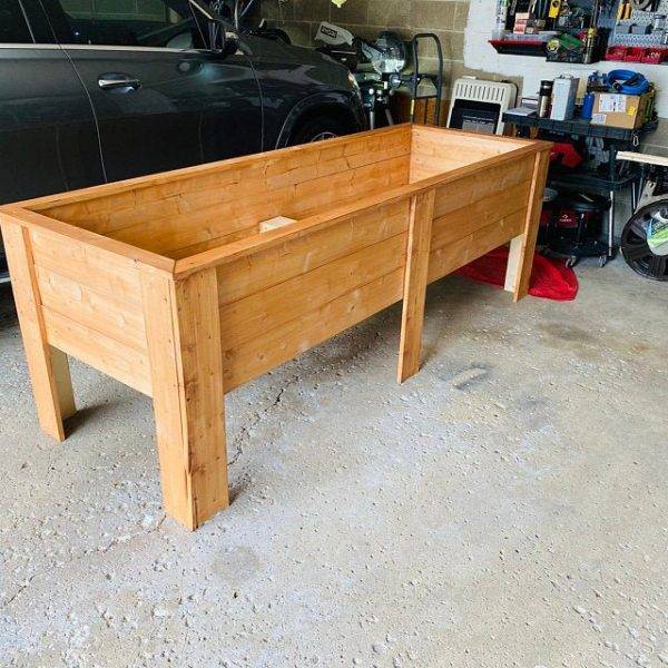 Raised Wood planter‘ Veggie planter box ’ Outdoor Planter