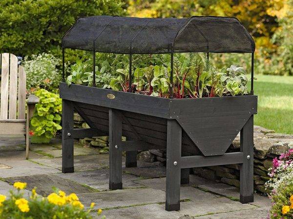 Wood Elevated Planter garden bed