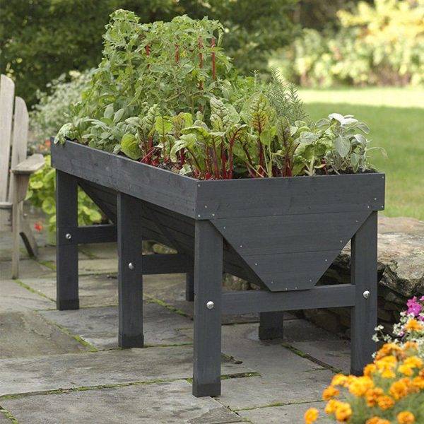 Wood Elevated Planter garden bed
