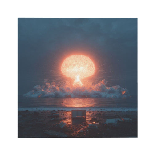 Energy Explosion Theme Wall Art Canvas – Square Modern Unframed Decorative Painting 40×40cm