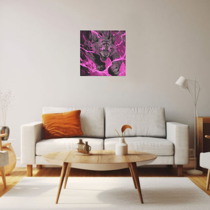 Modern Square Canvas Wall Art – Unframed, High-Definition Printing, 1cm White Border, 40×40cm