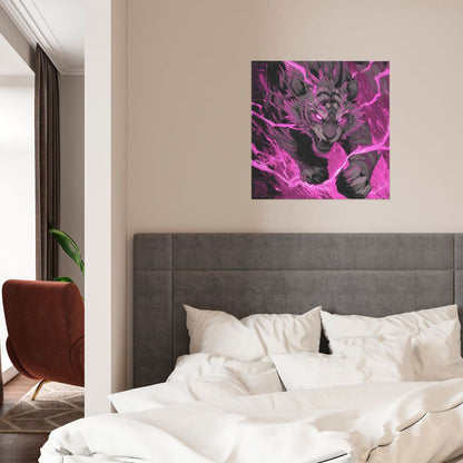 Modern Square Canvas Wall Art – Unframed, High-Definition Printing, 1cm White Border, 40×40cm