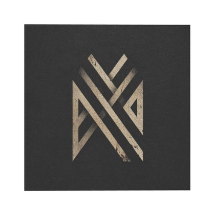 Minimalist Abstract Geometric Line Wall Art Canvas – Square Unframed Decorative Painting 40×40cm