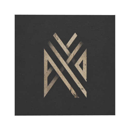 Minimalist Abstract Geometric Line Wall Art Canvas – Square Unframed Decorative Painting 40×40cm