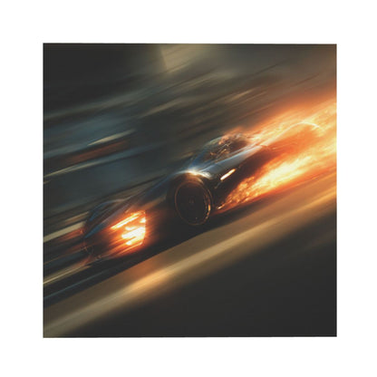 Racing Car Theme Wall Art Canvas – Square Modern Unframed Decorative Painting 40×40cm