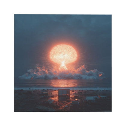 Energy Explosion Theme Wall Art Canvas – Square Modern Unframed Decorative Painting 40×40cm