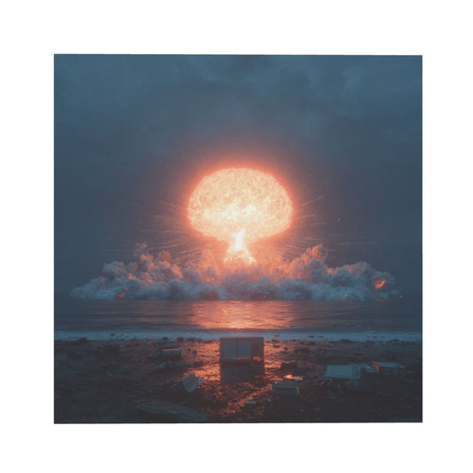 Energy Explosion Theme Wall Art Canvas – Square Modern Unframed Decorative Painting 40×40cm