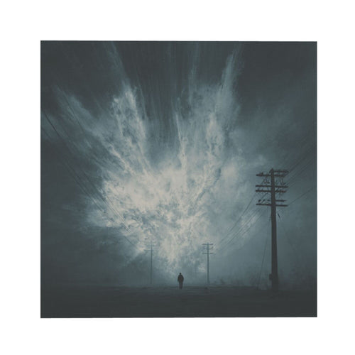 Mystic Energy Burst Wall Art Canvas – Square Modern Unframed Decorative Painting 40×40cm