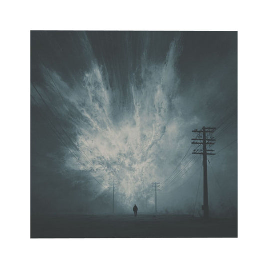 Mystic Energy Burst Wall Art Canvas – Square Modern Unframed Decorative Painting 40×40cm