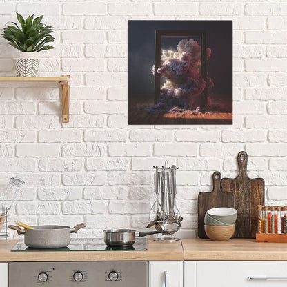 Dreamlike Cloud Energy Wall Art Canvas – Square Modern Unframed Decorative Painting 40×40cm