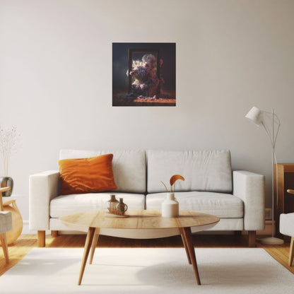 Dreamlike Cloud Energy Wall Art Canvas – Square Modern Unframed Decorative Painting 40×40cm